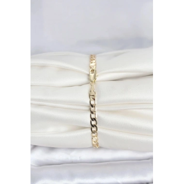 Mey İthalat® CM 14K Gold Renk Halka Zincir Model Kadın Bileklik