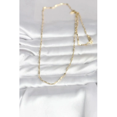 Mey İthalat® CM 14K Gold Renk İnce Ataç Zincir Model 60 cm Kadın Kolye