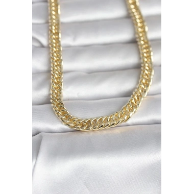 Mey İthalat® CM 14K Gold Renk Kalın Zincir Model 60 cm Kadın Kolye