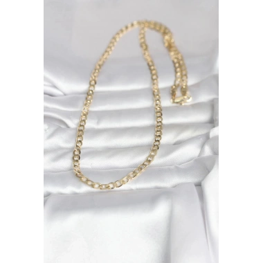 Mey İthalat® CM 14K Gold Renk Kalın Zincir Model 60 cm Kadın Kolye