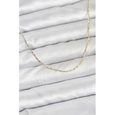 Mey İthalat® CM 14K Gold Renk Kesme Model 60 cm Kadın Kolye