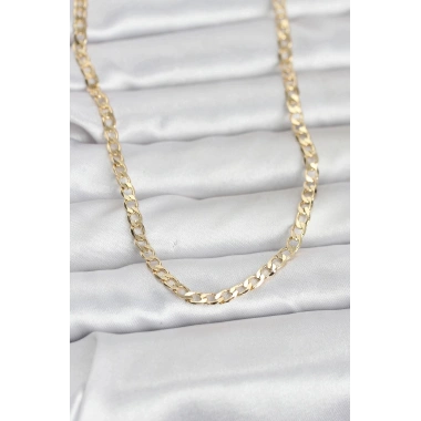 Mey İthalat® CM 14K Gold Renk Zincir Model 60 cm Kadın Kolye
