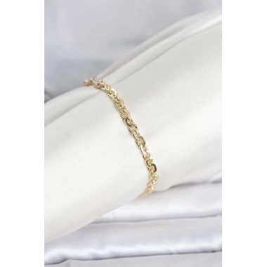 Mey İthalat® CM 14K Gold Renk Zincir Model Kadın Bileklik