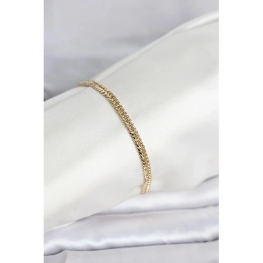 Mey İthalat® CM 14K Gold Renk Zincir Model Kadın Bileklik