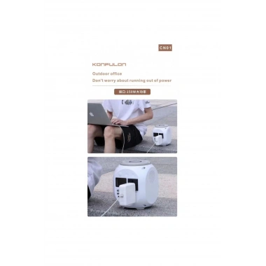 Mey İthalat®  CN01 Powerbank 45.000 mAh Kamp Şarj PD - Beyaz