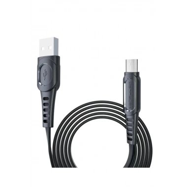 Mey İthalat® DC01 Süper Hızlı Micro USB Kablo 1M 2.4A - Siyah