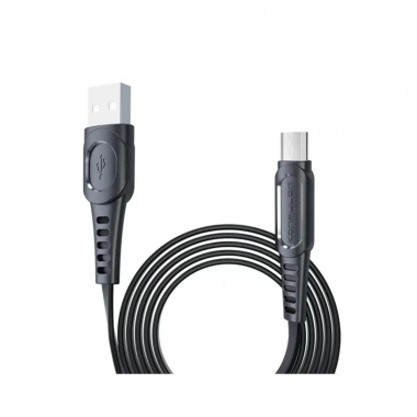 Mey İthalat® DC01 Süper Hızlı Micro USB Kablo 1M 2.4A - Siyah