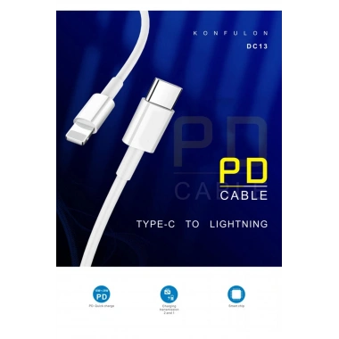 Mey İthalat®  DC13 1M 20W Type-C to Lightning Kablo iphone Uyumlu