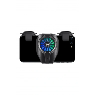Mey İthalat®  DL06 RGB Radyatör Telefon Soğutucu Fan - Siyah