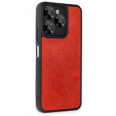 Mey İthalat®  General Mobile Era 30 Kılıf Aras Deri Kapak - Kırmızı