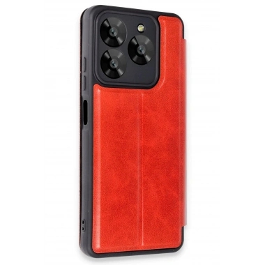 Mey İthalat® General Mobile Era 30 Kılıf Flip Cover - Kırmızı