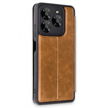 Mey İthalat®  General Mobile Era 50 Kılıf Flip Cover - Taba