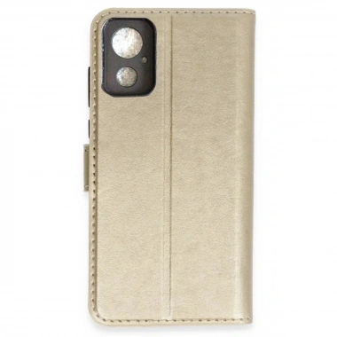 Mey İthalat®  General Mobile GM 23 SE Trend S Plus Kapaklı Kılıf - Gold