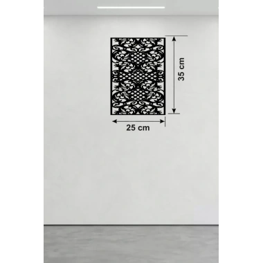 Mey İthalat® Gotham Temalı Ahşap Duvar Saati - 25x35 cm Lazer Kesim Dekoratif Saat