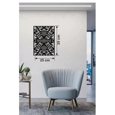 Mey İthalat® Gotham Temalı Ahşap Duvar Saati - 25x35 cm Lazer Kesim Dekoratif Saat