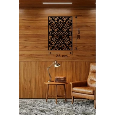 Mey İthalat® Gotham Temalı Ahşap Duvar Saati - 25x35 cm Lazer Kesim Dekoratif Saat