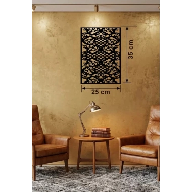 Mey İthalat® Gotham Temalı Ahşap Duvar Saati - 25x35 cm Lazer Kesim Dekoratif Saat