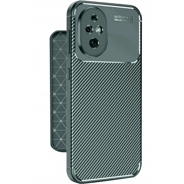 Mey İthalat®  Honor 200 Kılıf Auto Focus Karbon Kapak - Koyu Yeşil