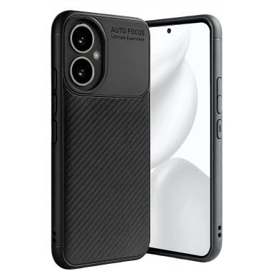 Mey İthalat®  Honor 400 Kılıf Auto Focus Karbon Kapak - Siyah