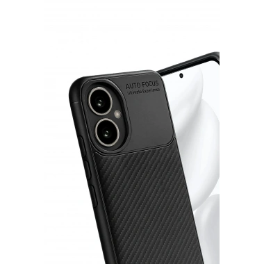 Mey İthalat®  Honor 400 Kılıf Auto Focus Karbon Kapak - Siyah