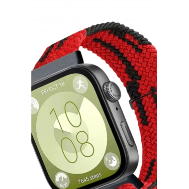 Mey İthalat® Huawei Fit 4 Star Kordon - Kırmızı-Siyah