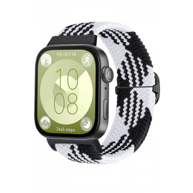 Mey İthalat® Huawei Fit 4 Star Kordon - Siyah-Beyaz