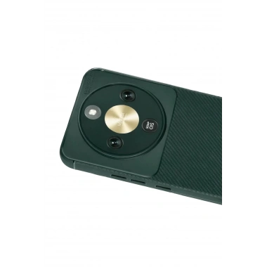 Mey İthalat®  Huawei Honor Magic 8 Lite Auto Focus Karbon Kapak - Koyu Yeşil