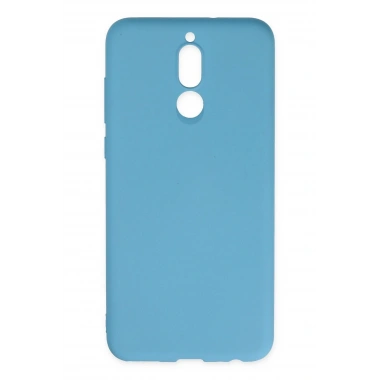 Mey İthalat®  Huawei Mate 10 Lite Kılıf Nano içi Kadife Silikon - Mavi