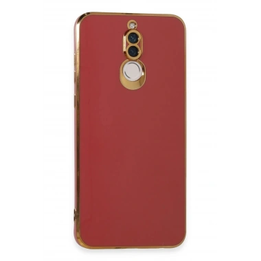 Mey İthalat®  Huawei Mate 10 Lite Kılıf Volet Silikon - Kırmızı