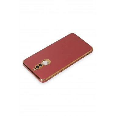 Mey İthalat®  Huawei Mate 10 Lite Kılıf Volet Silikon - Kırmızı
