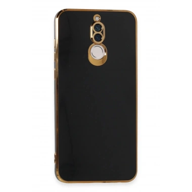 Mey İthalat®  Huawei Mate 10 Lite Kılıf Volet Silikon - Siyah