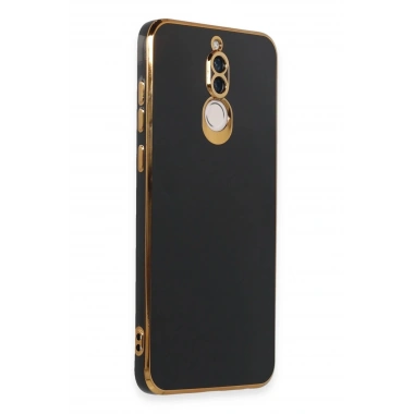Mey İthalat®  Huawei Mate 10 Lite Kılıf Volet Silikon - Siyah