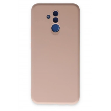 Mey İthalat®  Huawei Mate 20 Lite Kılıf Nano içi Kadife Silikon - Pudra
