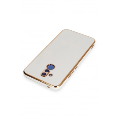 Mey İthalat®  Huawei Mate 20 Lite Kılıf Volet Silikon - Beyaz