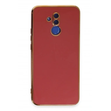 Mey İthalat®  Huawei Mate 20 Lite Kılıf Volet Silikon - Kırmızı