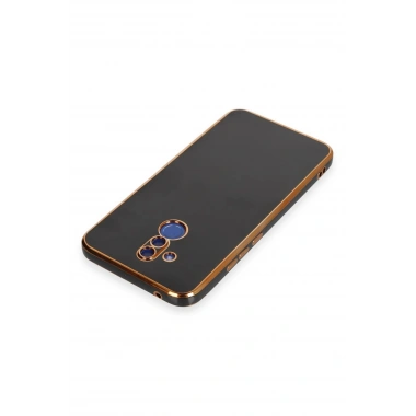 Mey İthalat®  Huawei Mate 20 Lite Kılıf Volet Silikon - Siyah