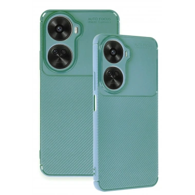 Mey İthalat®  Huawei Nova 12 SE Kılıf Auto Focus Karbon Kapak - Koyu Yeşil