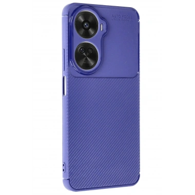 Mey İthalat®  Huawei Nova 12 SE Kılıf Auto Focus Karbon Kapak - Lacivert