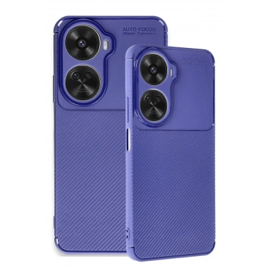 Mey İthalat®  Huawei Nova 12 SE Kılıf Auto Focus Karbon Kapak - Lacivert