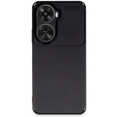 Mey İthalat®  Huawei Nova 12 SE Kılıf Auto Focus Karbon Kapak - Siyah
