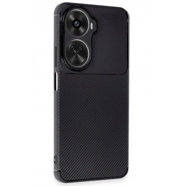 Mey İthalat®  Huawei Nova 12 SE Kılıf Auto Focus Karbon Kapak - Siyah