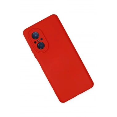 Mey İthalat®  Huawei Nova 9 SE Kılıf Nano içi Kadife Silikon - Kırmızı