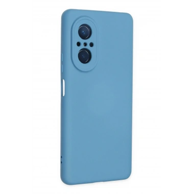 Mey İthalat®  Huawei Nova 9 SE Kılıf Nano içi Kadife Silikon - Mavi