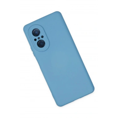 Mey İthalat®  Huawei Nova 9 SE Kılıf Nano içi Kadife Silikon - Mavi