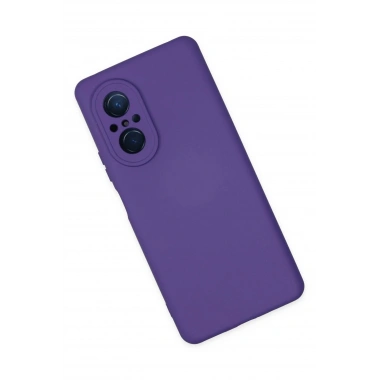 Mey İthalat®  Huawei Nova 9 SE Kılıf Nano içi Kadife Silikon - Mor