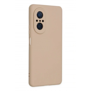 Mey İthalat®  Huawei Nova 9 SE Kılıf Nano içi Kadife Silikon - Pudra