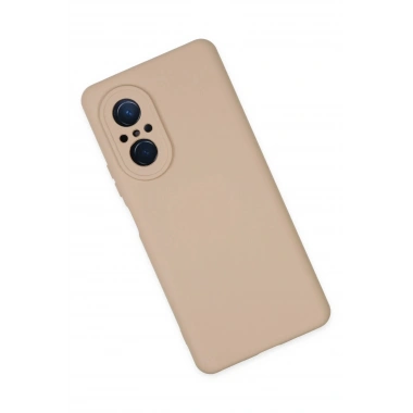 Mey İthalat®  Huawei Nova 9 SE Kılıf Nano içi Kadife Silikon - Pudra
