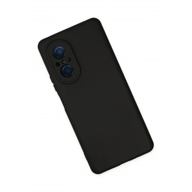 Mey İthalat®  Huawei Nova 9 SE Kılıf Nano içi Kadife Silikon - Siyah