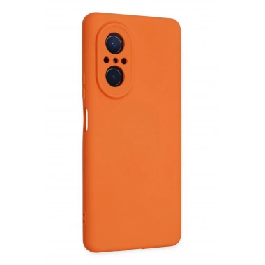 Mey İthalat®  Huawei Nova 9 SE Kılıf Nano içi Kadife Silikon - Turuncu