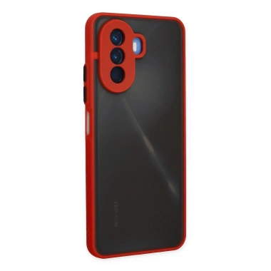 Mey İthalat®  Huawei Nova Y70 Kılıf Montreal Silikon Kapak - Kırmızı